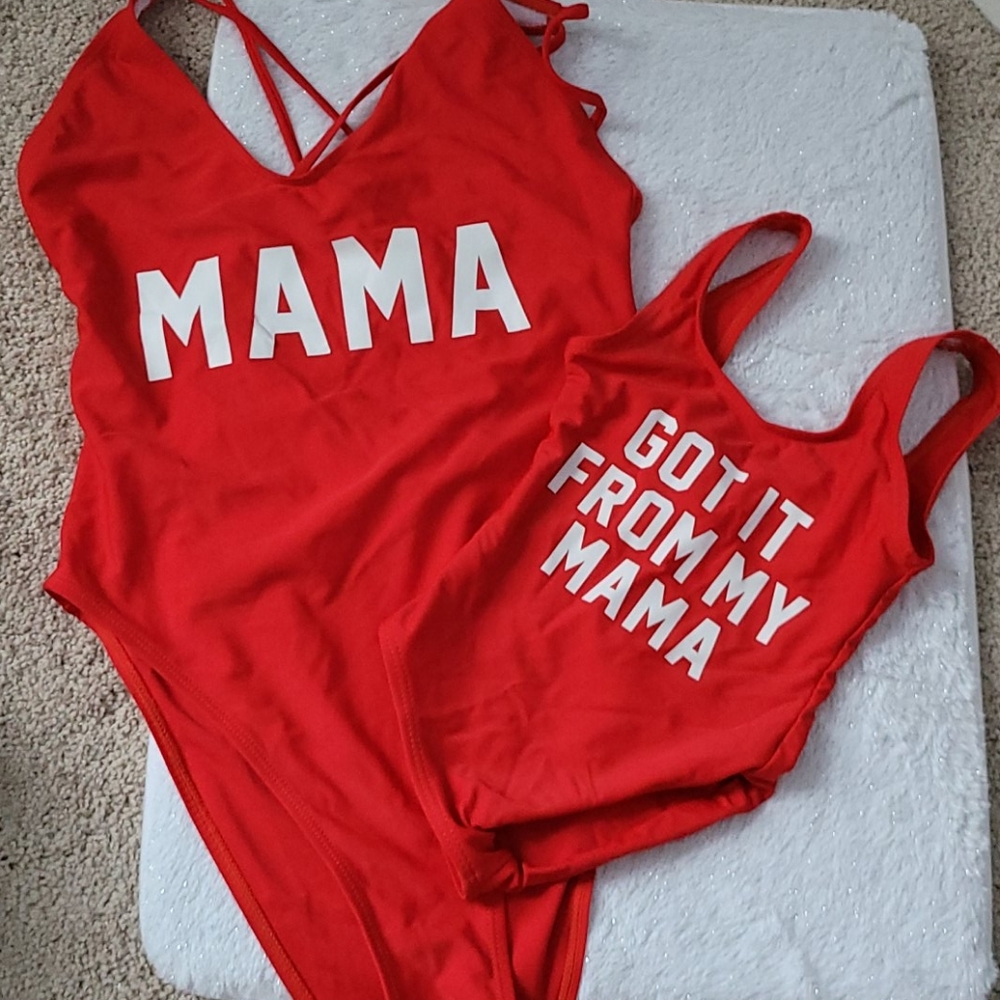 Mommy and me matching swim